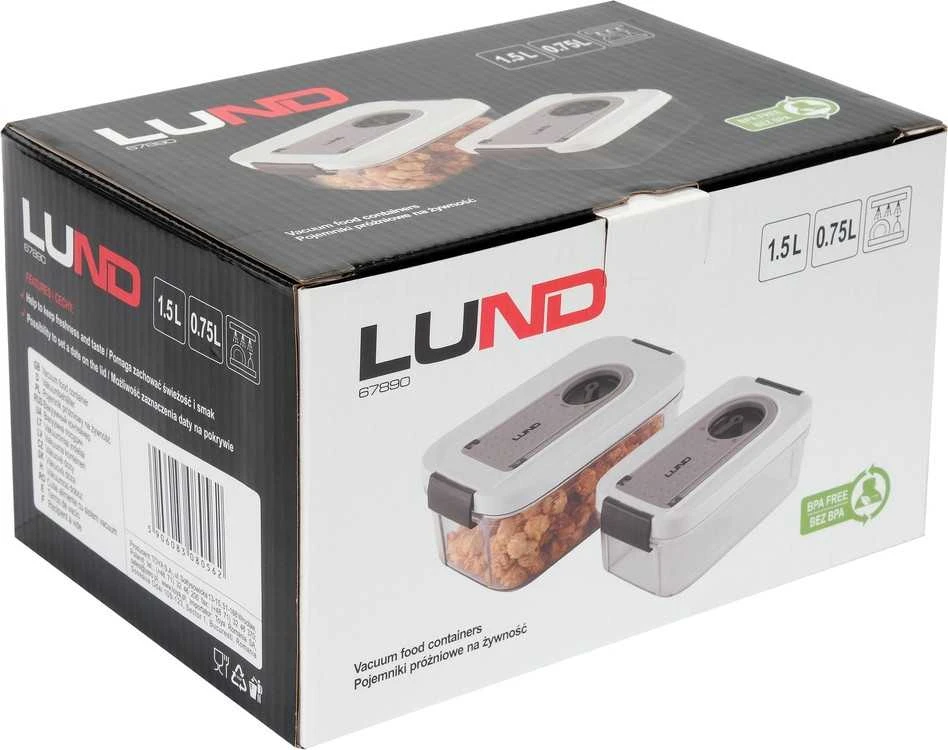 Toya Sa Poland LUND VAKUUMINĖS INDAI 0,75 l, 1,5 l