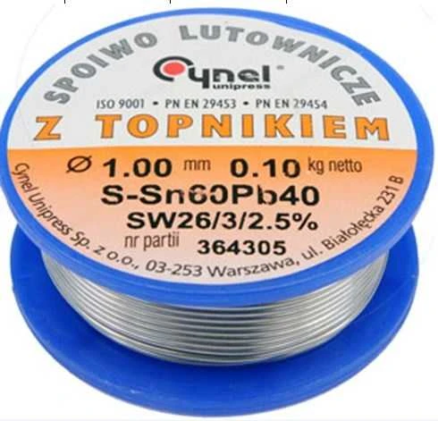 Vorel Toya Sa Poland Lydmetalio viela Ø 1,00mm. 100g su fliusu (76810)
