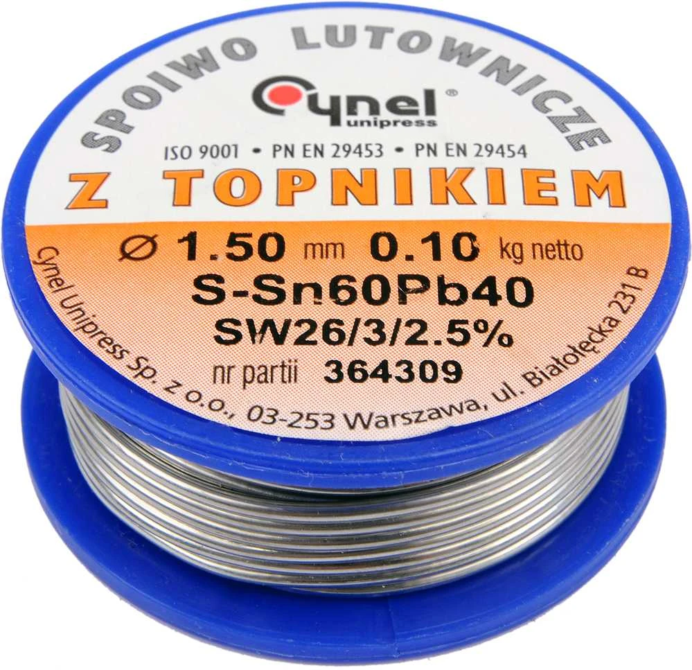 Toya Sa Poland Lydmetalio viela Ø 1,50mm. 100g su fliusu (76814)