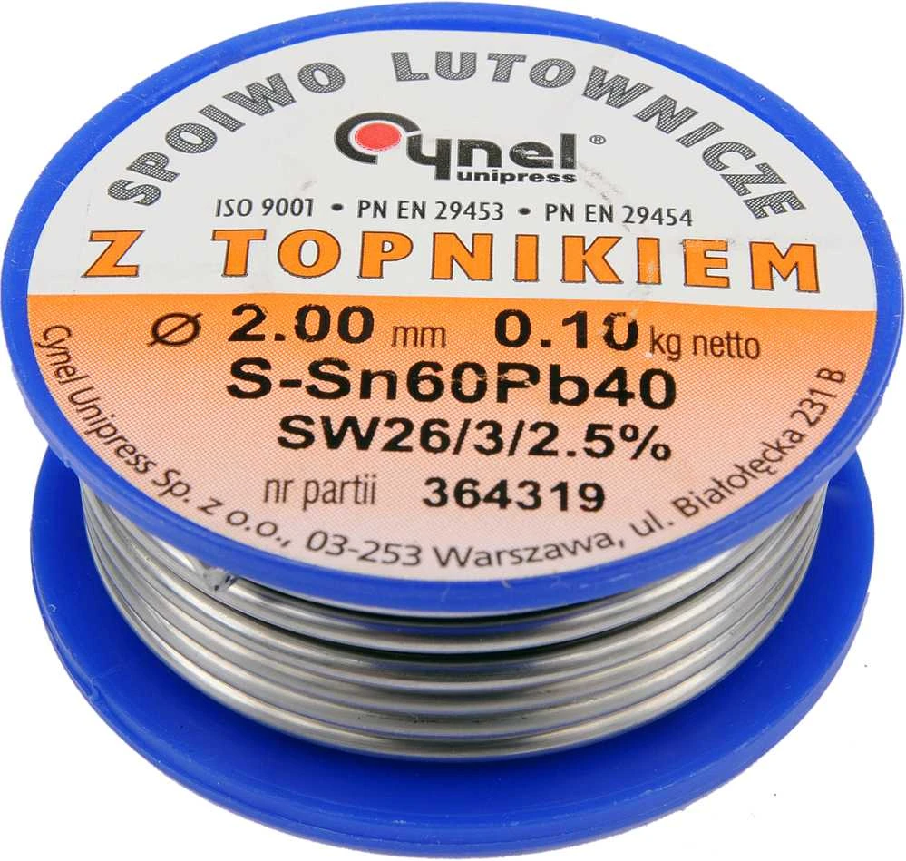 Vorel Toya Sa Poland Lydmetalio viela Ø 2,00mm. 100g su fliusu (76818)