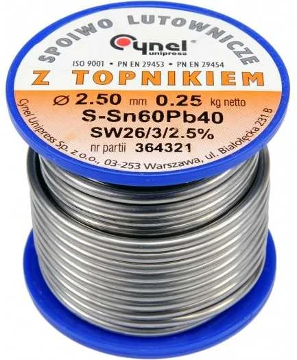 Toya Sa Poland Lydmetalio viela Ø 2,50mm. 250g su fliusu (76823)