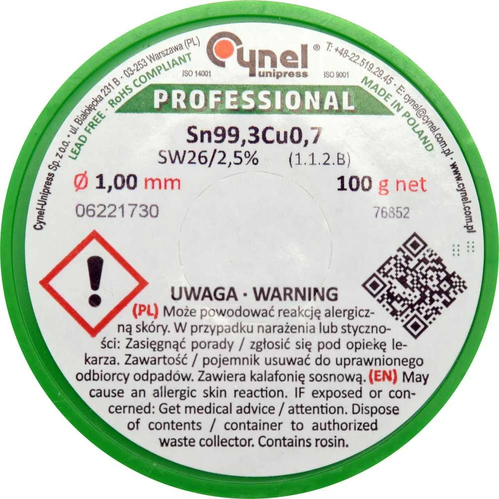 Toya Sa Poland Lydmetalis be švino | Ø 1.0 mm | 100g (76852)