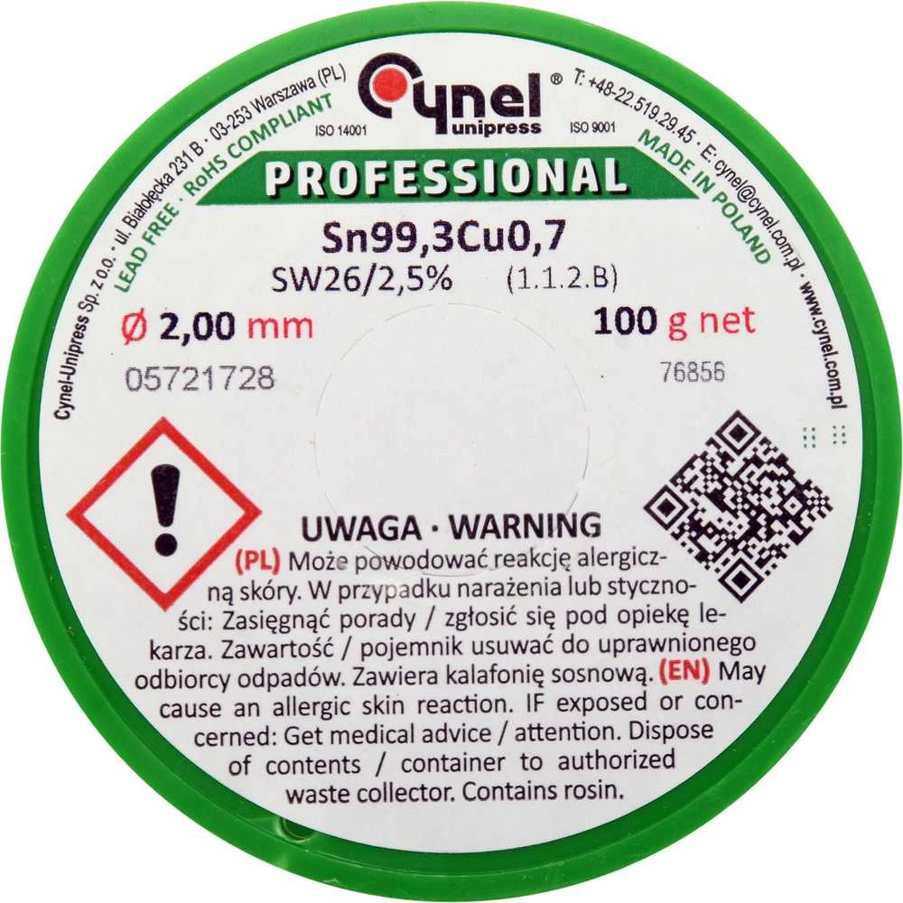 Toya Sa Poland Lydmetalis be švino | Ø 2.0 mm | 100g (76856)