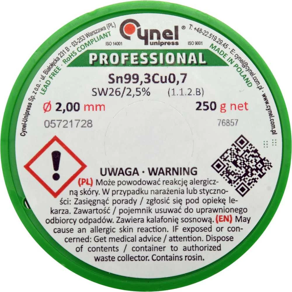 Toya Sa Poland Lydmetalis be švino | Ø 2.0 mm | 250g (76857)