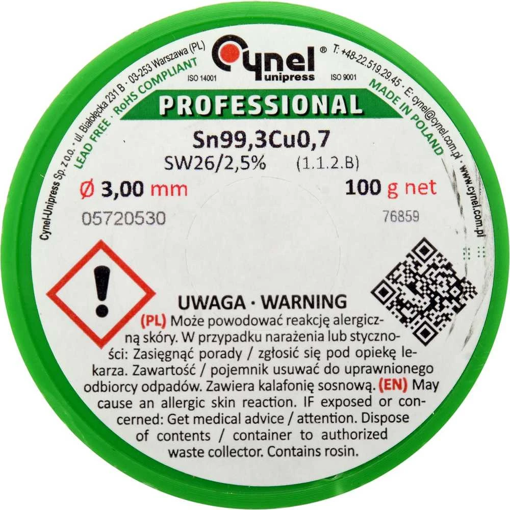 Toya Sa Poland Lydmetalis be švino | Ø 3.0 mm | 100g (76859)
