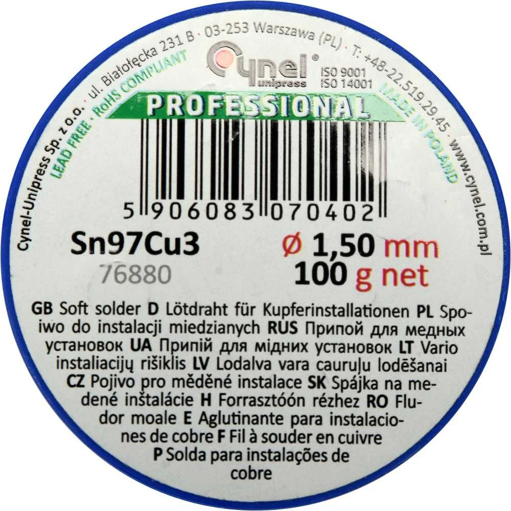 Toya Sa Poland Lydmetalis minkštas | Ø 1.5 mm | 100g (76880)