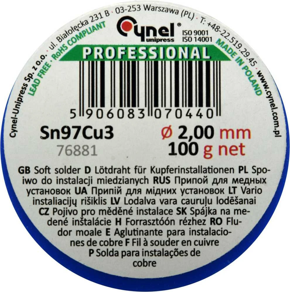Toya Sa Poland Lydmetalis minkštas | Ø 2.0 mm | 100g (76881)