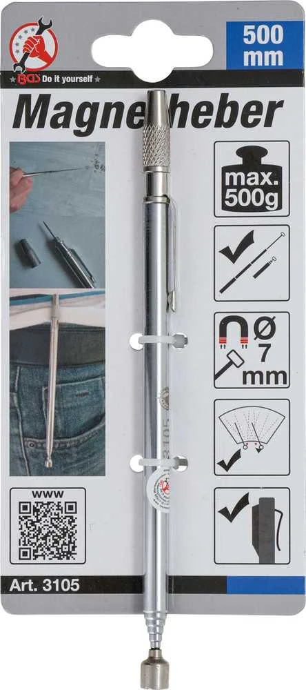 Magnetinis keltuvas su adata | 660 mm | trauka 0,5kg (3105)