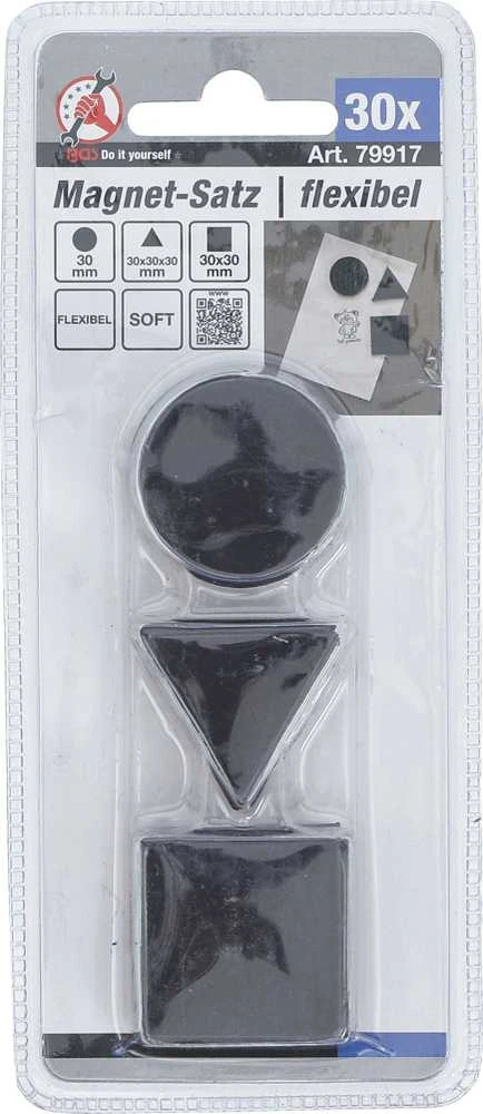 Bgs Technic Magnetų rinkinys | lankstūs | 30 vnt. (79917)