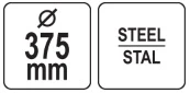 YATO METALINIS DISKAS 375mm, TIK YT-82330