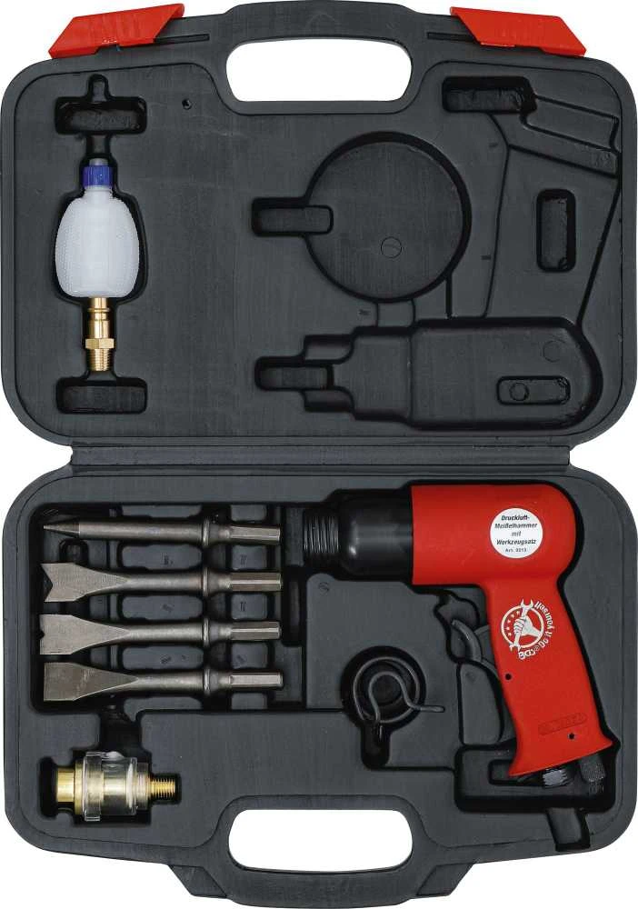 Bgs Technic Pneumatinis plaktukas su rinkiniu | 8 vnt. (3213)