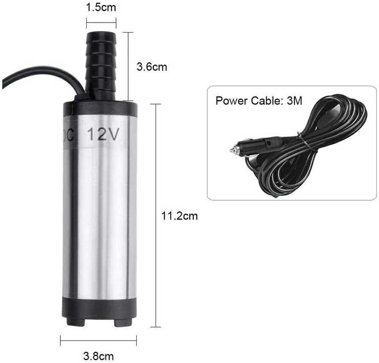 Geko Pompa dyzeliui siaura | Ø 38 mm | 12V (TA-38C)