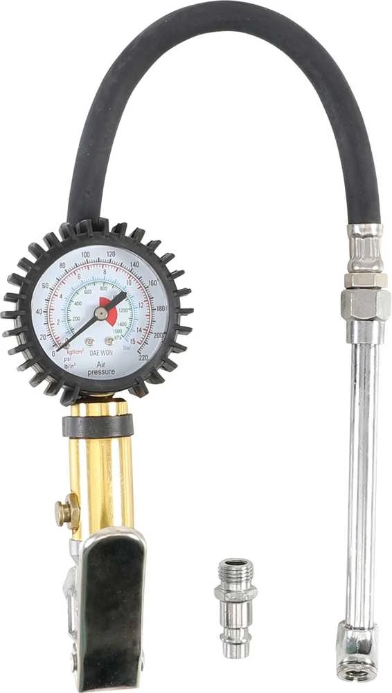 Bgs Technic Pripūtimo pistoletas su manometru | 0 - 15 bar (55412)
