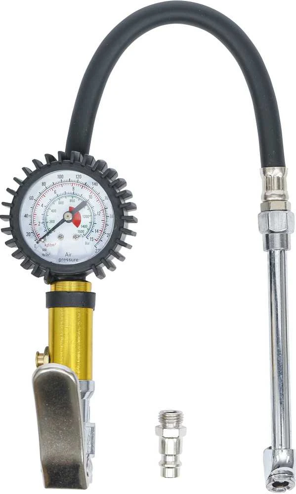 Bgs Technic Pripūtimo pistoletas su manometru | 0 - 15 bar (55412)