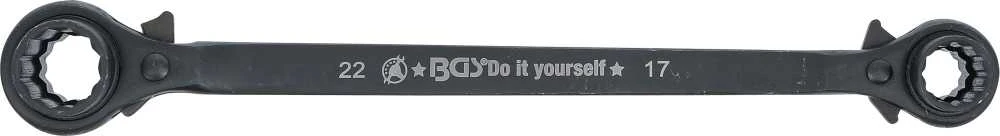 Bgs Technic Raktas pastoliams / terkšlė | 4-in-1 | 14 - 17 - 19 - 22 mm (6843)