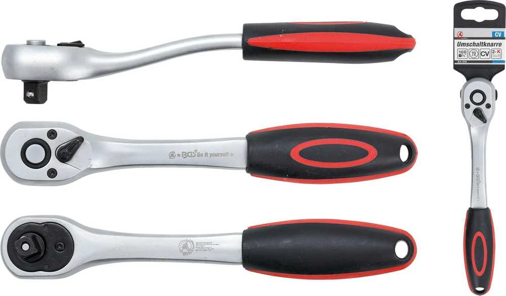 Bgs Technic Rankena galvutėms terkšlinė | smulkūs dantukai | 10 mm (3/8") (518)