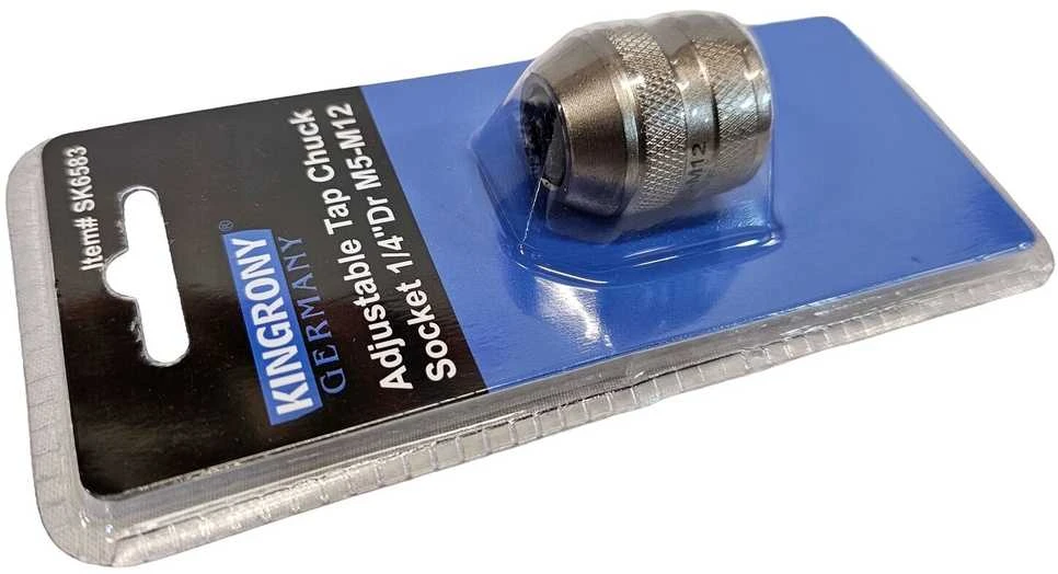 Reguliuojamas sriegiklio griebtuvas laikiklis | 1/4" pavara | M5–M12 (SK6583)