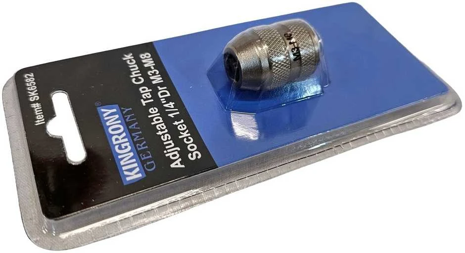 Reguliuojamas sriegiklio griebtuvas laikiklis | 1/4" pavara | M3–M8 (SK6582)