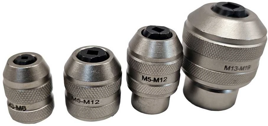 Reguliuojamas sriegiklio griebtuvas laikiklis | 1/4" pavara | M3–M8 (SK6582)