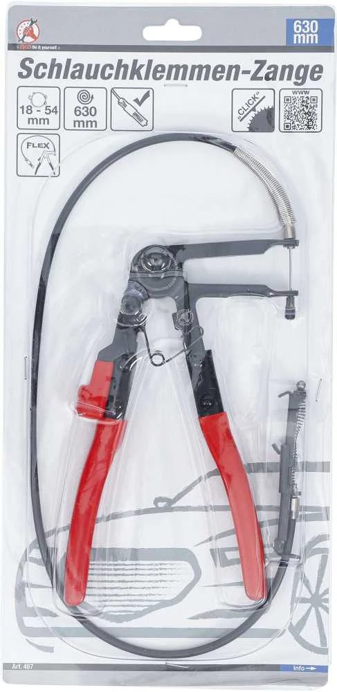 Bgs Technic Replės aušinimo žarnų sąvaržų nuėmimui su trosu | Bowden trosas | 630 mm (467)