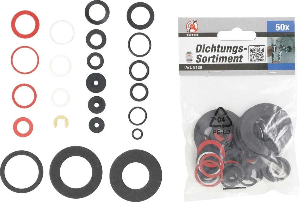 Bgs Technic Santechninių tarpinių rinkinys 50vnt
