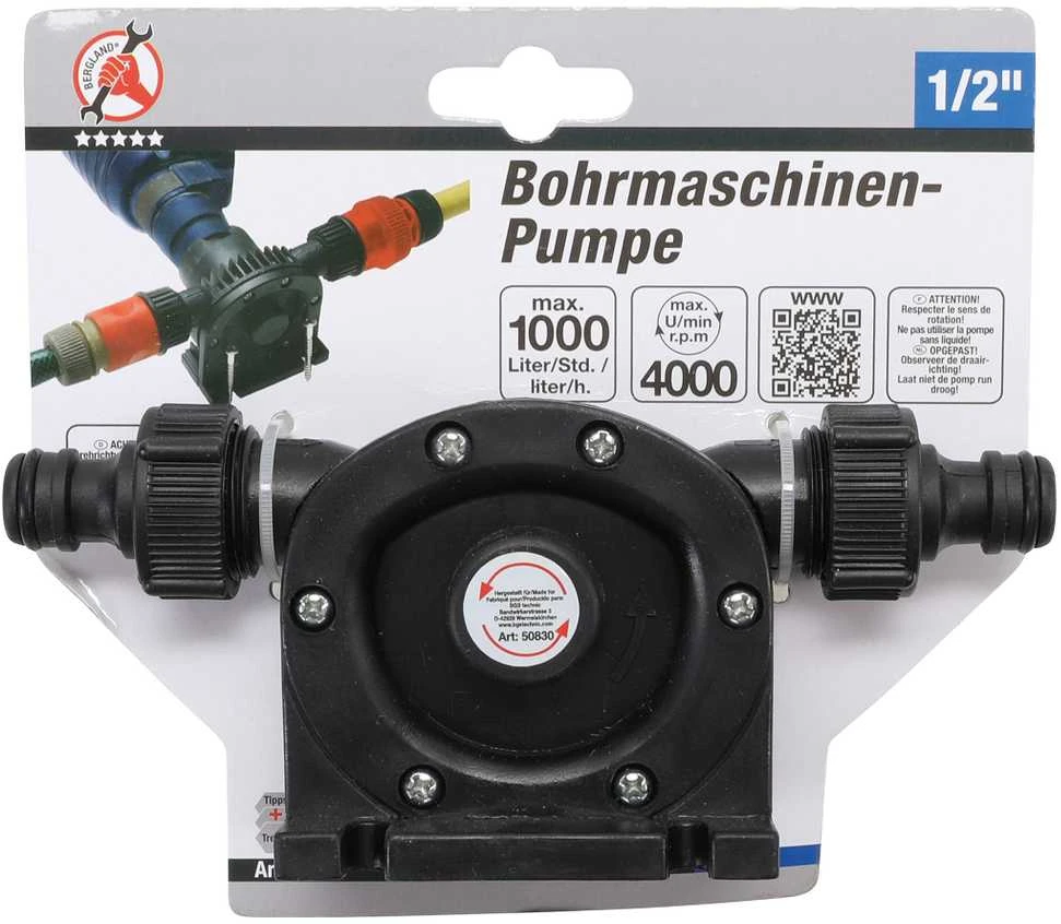 Bgs Technic Siurblys su antgaliais statomas į grąžtą | 1/2" | 1000 l / h (50830)
