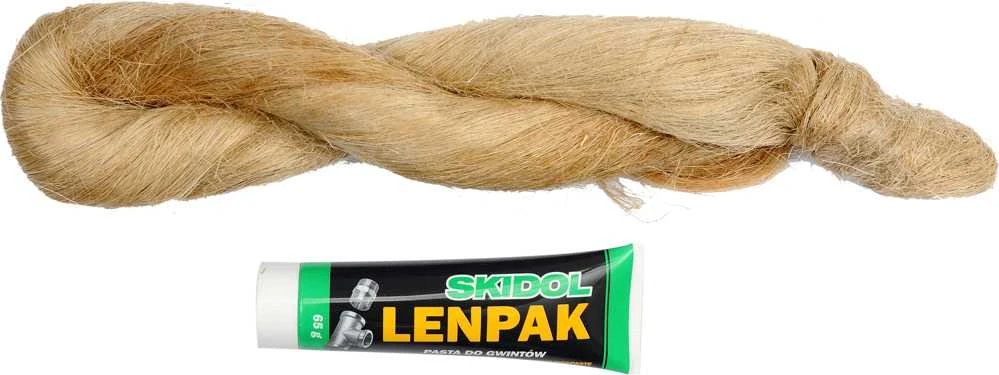 Skidol HYDRAULICZNY Rinkinys NAPRAWCZY PASTA LENPAK 65g + PAKUŁY LNIANE 100g