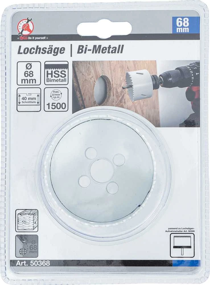 Grąžtas Bgs Technic Skylės pjūklas | Ø 68 mm | gylis 40 mm (50368)