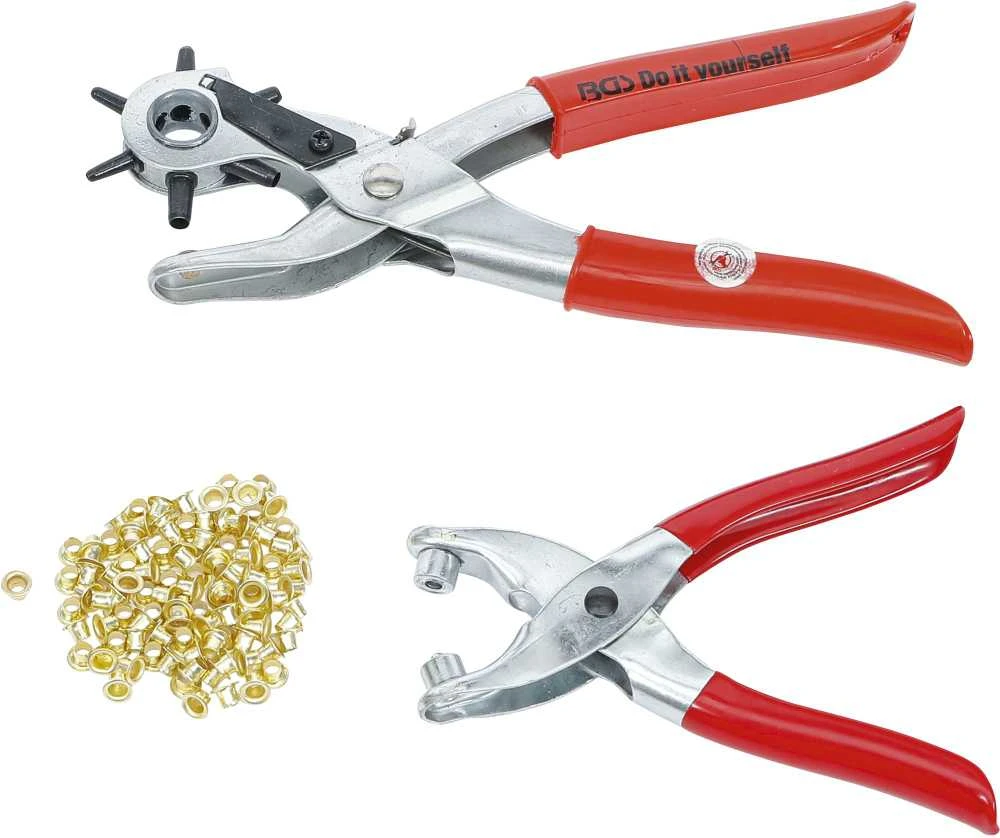 Bgs Technic Skylių darymo ir kniedijimo replių rinkinys su kniedėmis | 102 vnt. (75840)