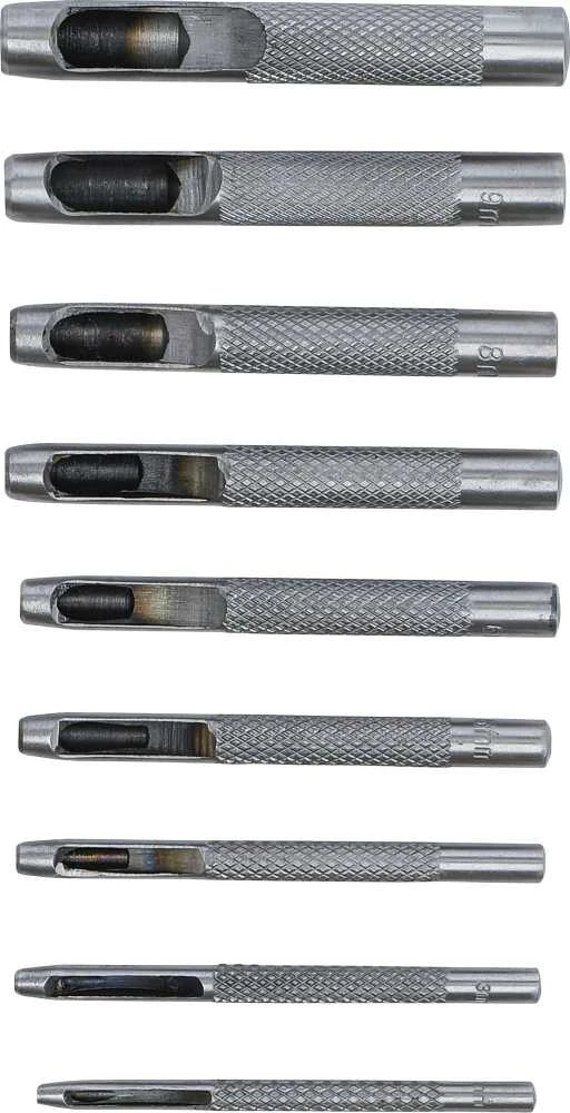 Bgs Technic Skylių išmušėjų komplektas | 2,5-10 mm | 9 vnt. (50619)