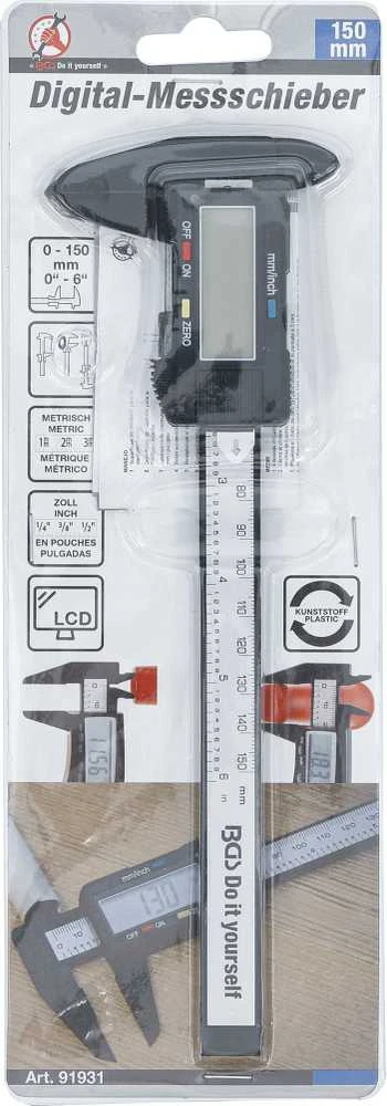 Bgs Technic Slankmatis skaitmeninis | 150 mm (91931)