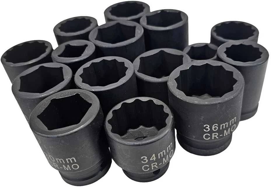 Smūginė galvutė | 12 kampų | 20 mm (3/4") | 36 mm (S34-36B)