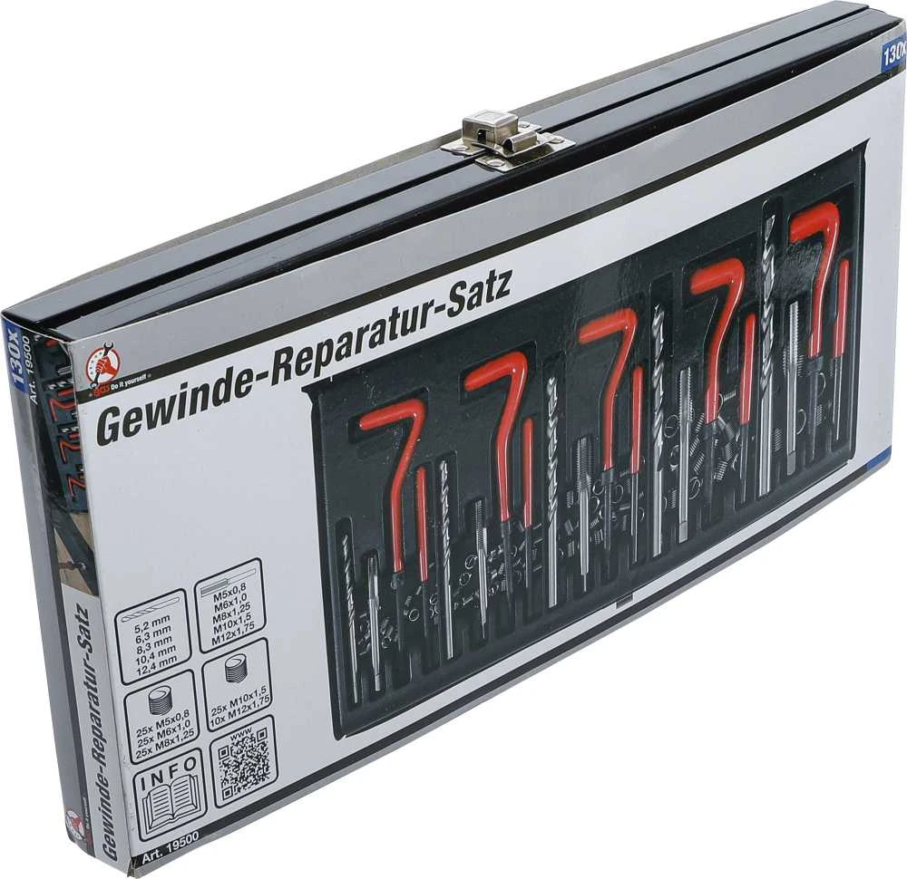 Bgs Technic Sriegio remonto rinkinys | M5-M12 | 130 vnt. (19500)