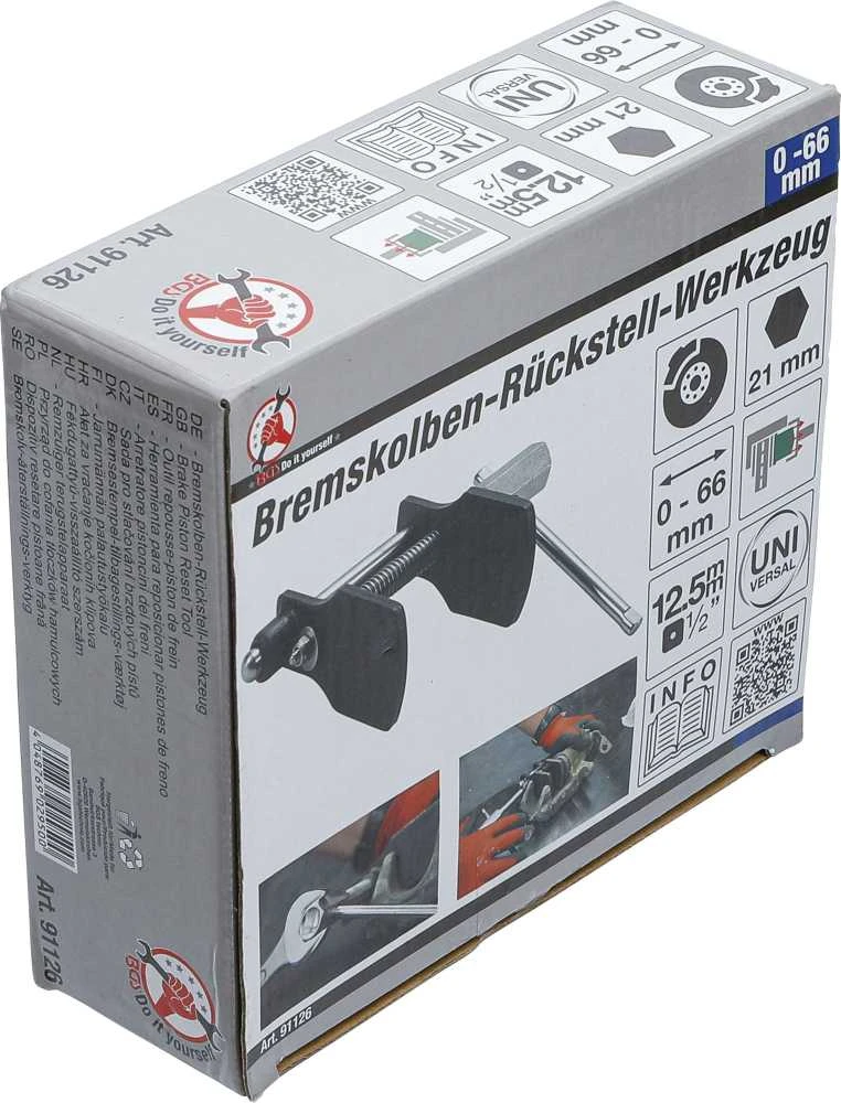 Bgs Technic Stabdžių stūmoklio atstatymo įrankis | universalus | 0-66 mm (91126)