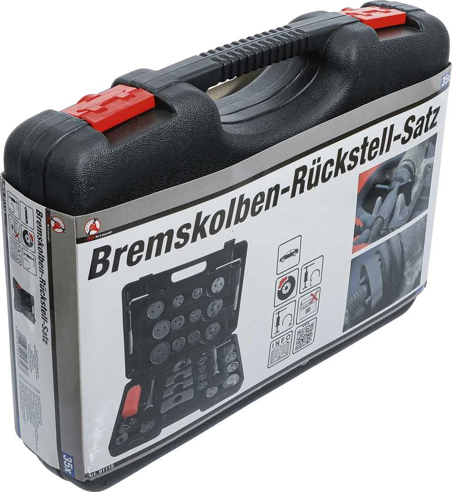 Bgs Technic Stabdžių stūmoklio atstatymo įrankių rinkinys | 35 vnt. (91115)