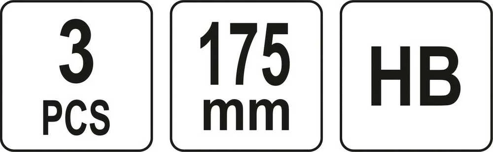 YATO CARPENT pieštukas HB 3 vnt..