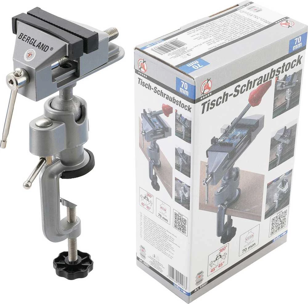 Bgs Technic Stalo spaustuvai | pasukami | lūpos 70 mm (93057)