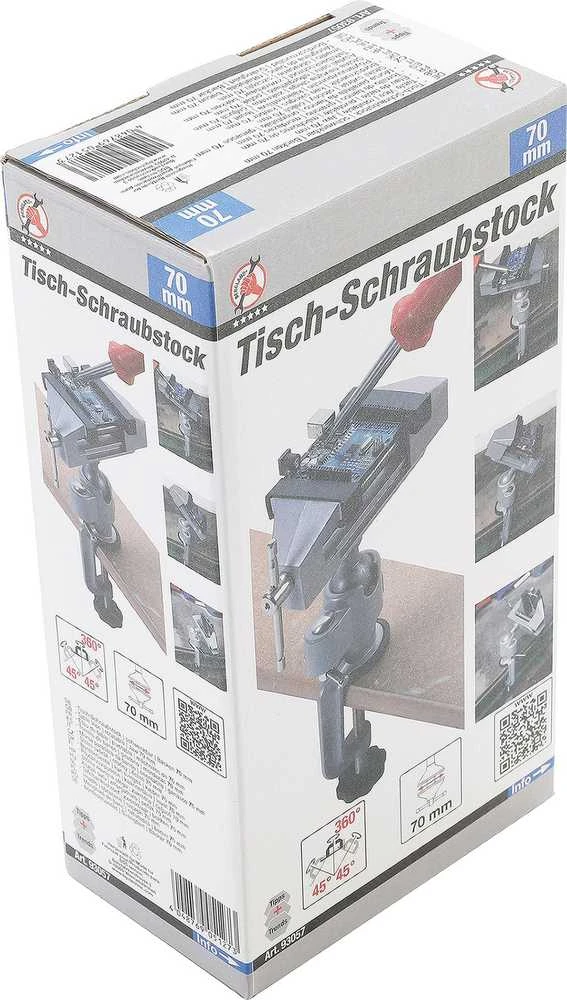 Bgs Technic Stalo spaustuvai | pasukami | lūpos 70 mm (93057)