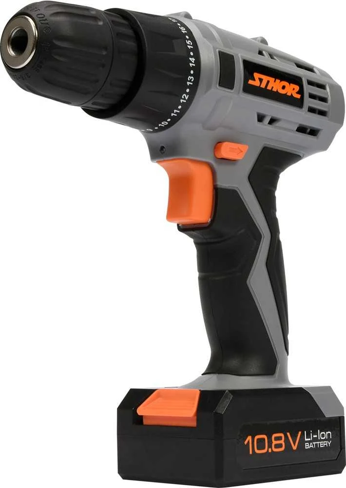 Sthor suktuvas gręžtuvas 10,8V 1 x 1,3Ah Li-Ion 1 greičio, 700 aps/min, 10mm 78981