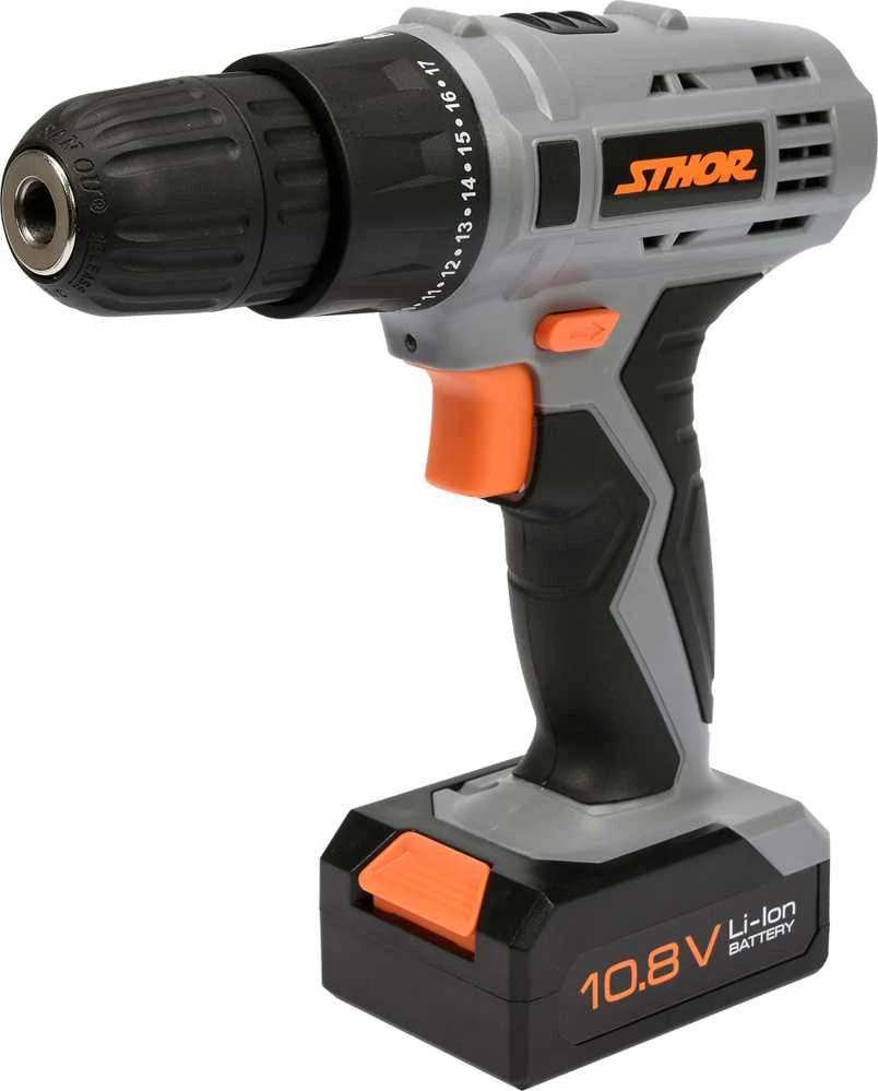 Sthor suktuvas gręžtuvas 10,8V 1 x 1,3Ah Li-Ion 1 greičio, 700 aps/min, 10mm 78981