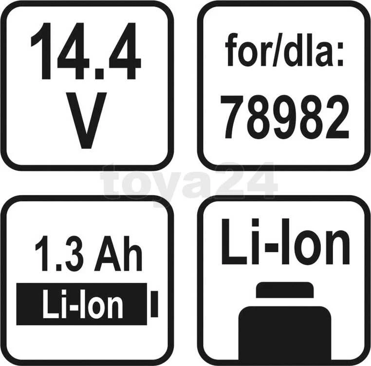 STHOR akumuliatorius 14,4V 1,3 AH skirtas suktuvui 78982