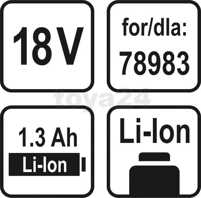 STHOR BATTERY LI-ION 18V 1,3 AH IKI 78983