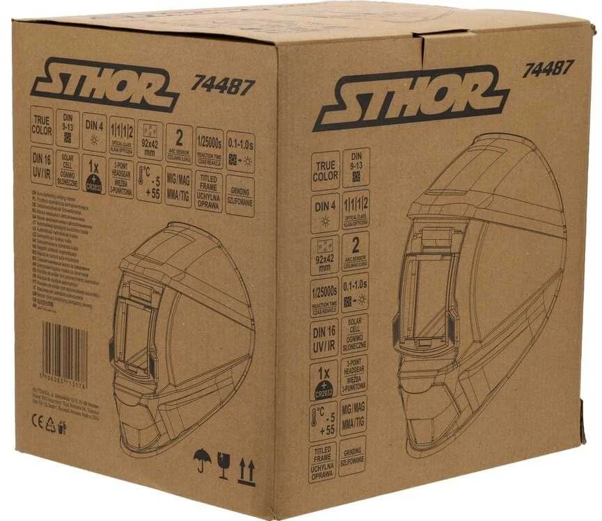Toya Sa Poland Automatiškai tamsėjanti suvirinimo kaukė / skydelis (74487)