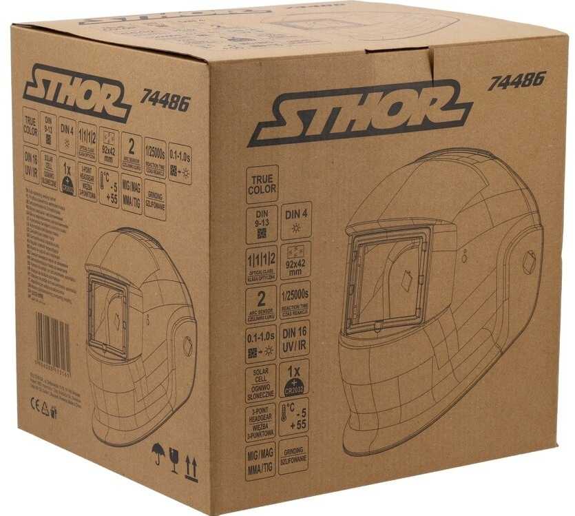 Toya Sa Poland Automatiškai tamsėjanti suvirinimo kaukė / skydelis (74486V)