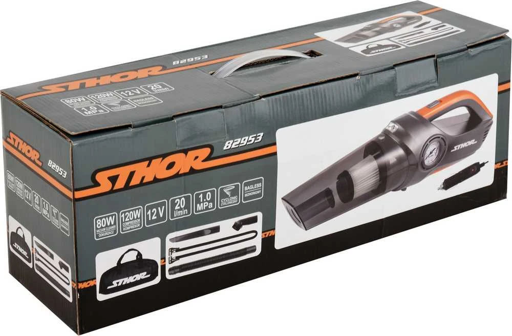 Automobilinis dulkių siurblys STHOR 82953, 12V, 80W