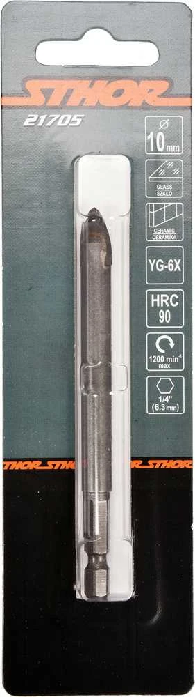 Grąžtas STHOR grąžtai DO SZKŁA I CERAMIKI 10mm HEX