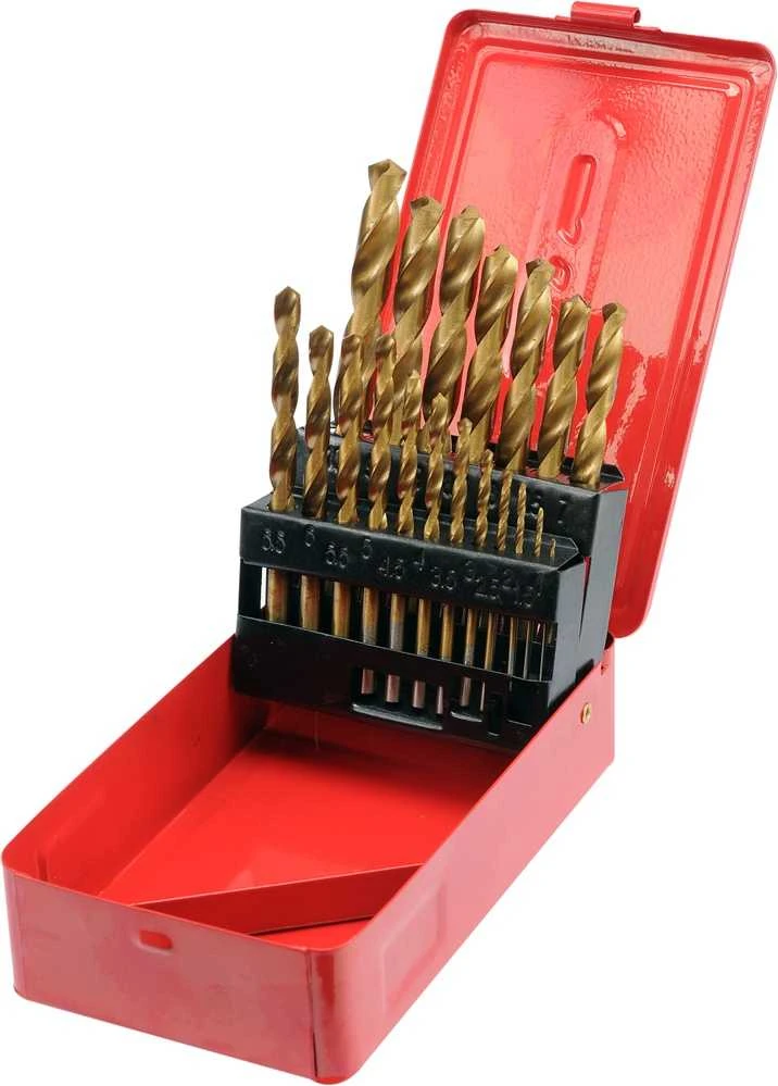 Grąžtas Sthor VOREL METALO GRĄŽTŲ RINKINYS TITANUI, 19 vnt., 1-10 mm, 22330