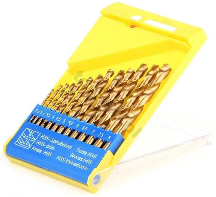 Grąžtas Toya Sa Poland Grąžtų rinkinys | HSS-Titan | 2.0 - 8.0 mm | 13 vnt. (22310)