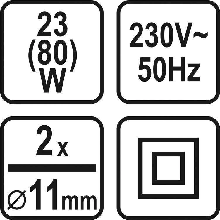 STHOR Pistoletas klijavimui karštu būdu 11mm 80W 73057