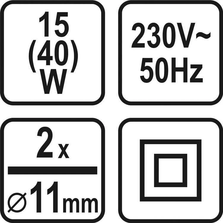 STHOR Pistoletas klijavimui karštu būdu 11mm 40W 73056